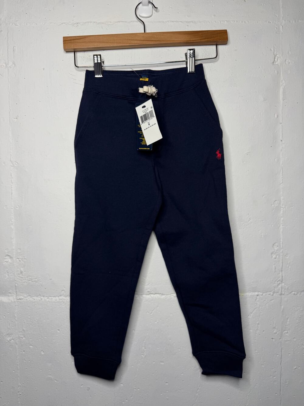 NEW Polo By Ralph Lauren Boys Navy Jogger Pants Size 6